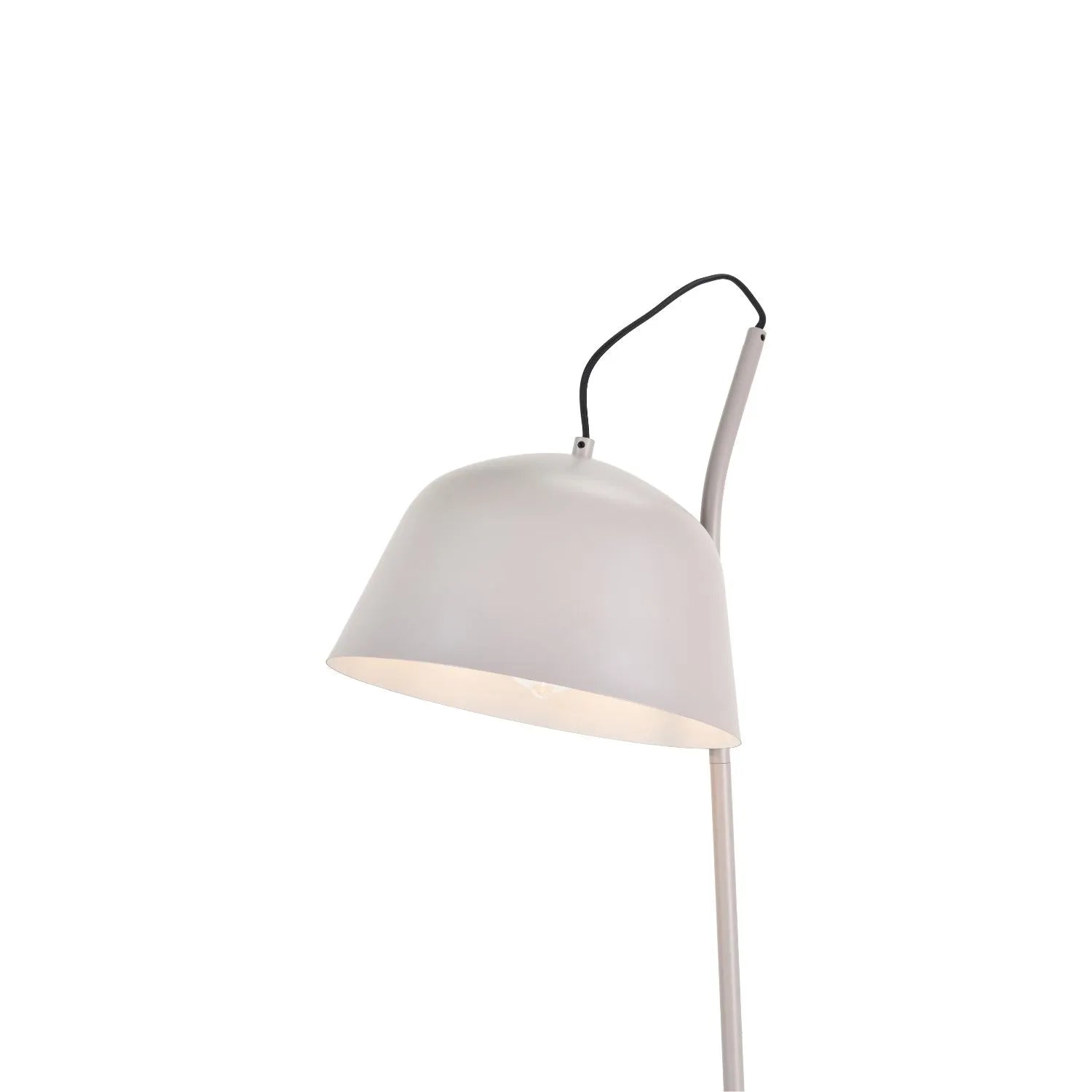 Light Grey Retro Task Floor Lamp with Adjustable Metal Dome Shade – Modern Reading Light 172x30x38cm | Standard Lamp | Click Style