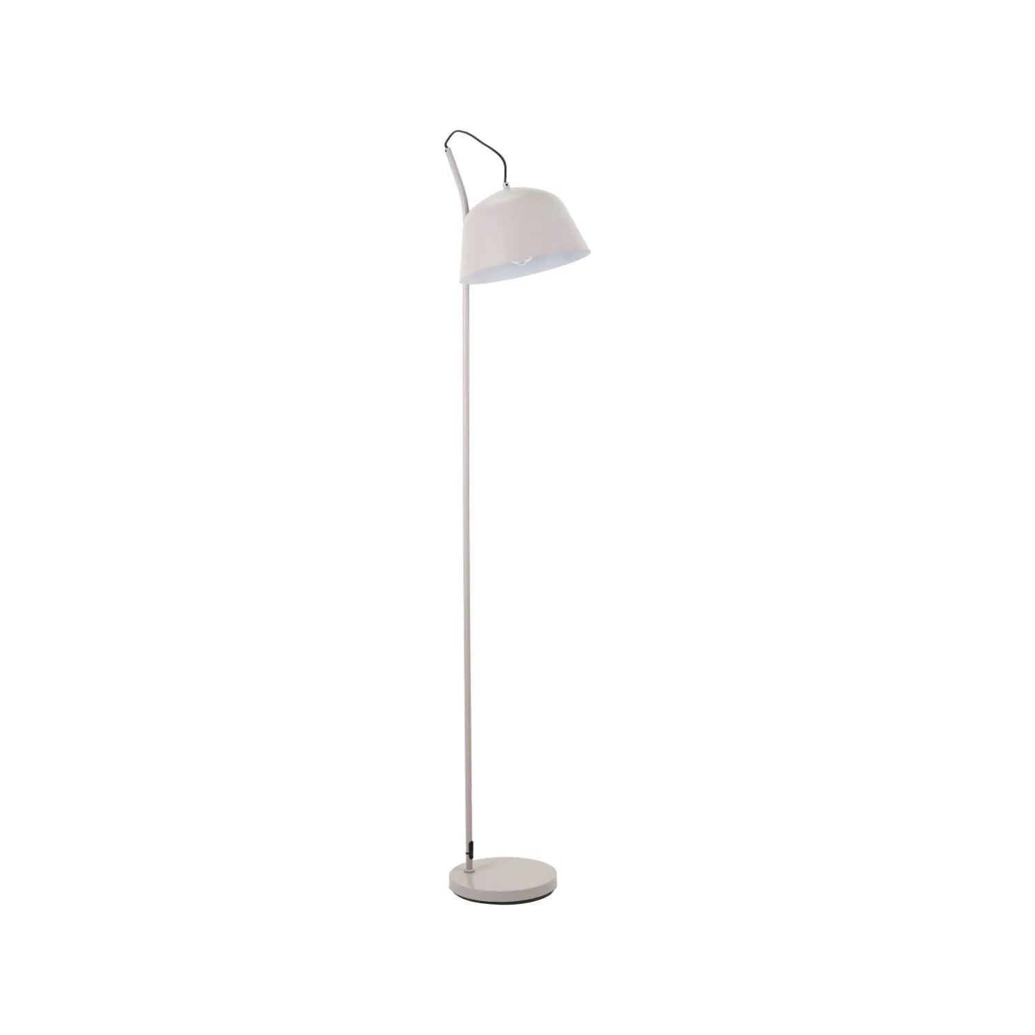 Light Grey Retro Task Floor Lamp with Adjustable Metal Dome Shade – Modern Reading Light 172x30x38cm | Standard Lamp | Click Style