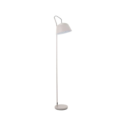 Light Grey Retro Task Floor Lamp with Adjustable Metal Dome Shade – Modern Reading Light 172x30x38cm | Standard Lamp | Click Style