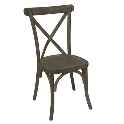 Light Oak Dining Chair With Cross Back | Click Style