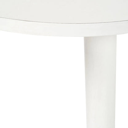 Linen White Tripod Pine Wood Side Table with 3 Legs – Modern Neutral Round Wooden Bedside Table 40x41x40cm - Click Style