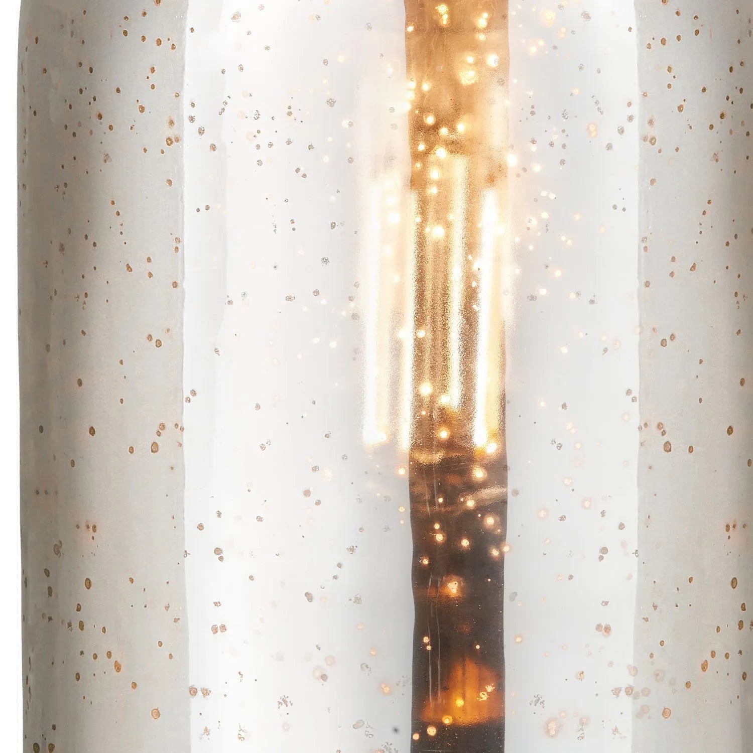 Mirrored Mercury Glass Bottle-Shaped Adjustable Pendant Light With Silver Fittings – Contemporary Hanging Ceiling Light 132x18x18cm | Click Style