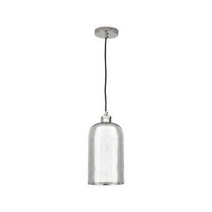 Mirrored Mercury Glass Bottle-Shaped Adjustable Pendant Light With Silver Fittings – Contemporary Hanging Ceiling Light 132x18x18cm | Click Style
