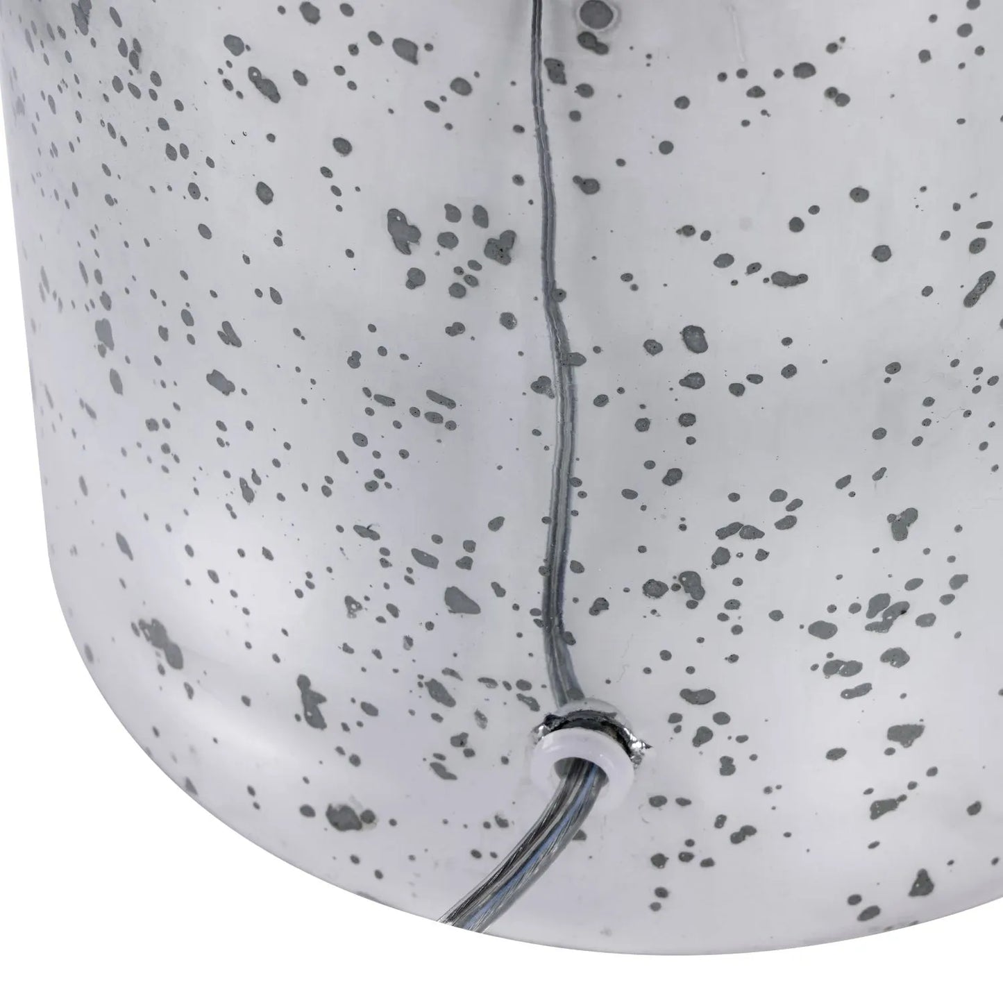 Mirrored Mercury Glass Bottle-Shaped Table Lamp Base With Silver Fittings – Contemporary Mottled Decorative Lamp Base 46x18x18cm | Click Style