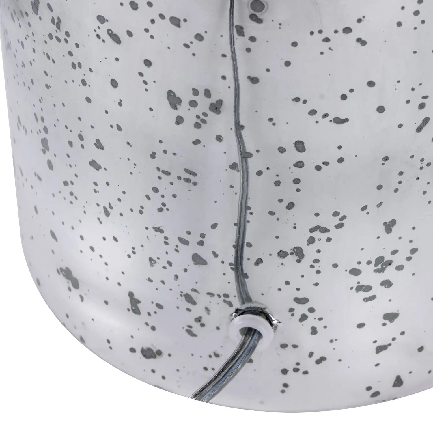 Mirrored Mercury Glass Bottle-Shaped Table Lamp Base With Silver Fittings – Contemporary Mottled Decorative Lamp Base 46x18x18cm | Click Style