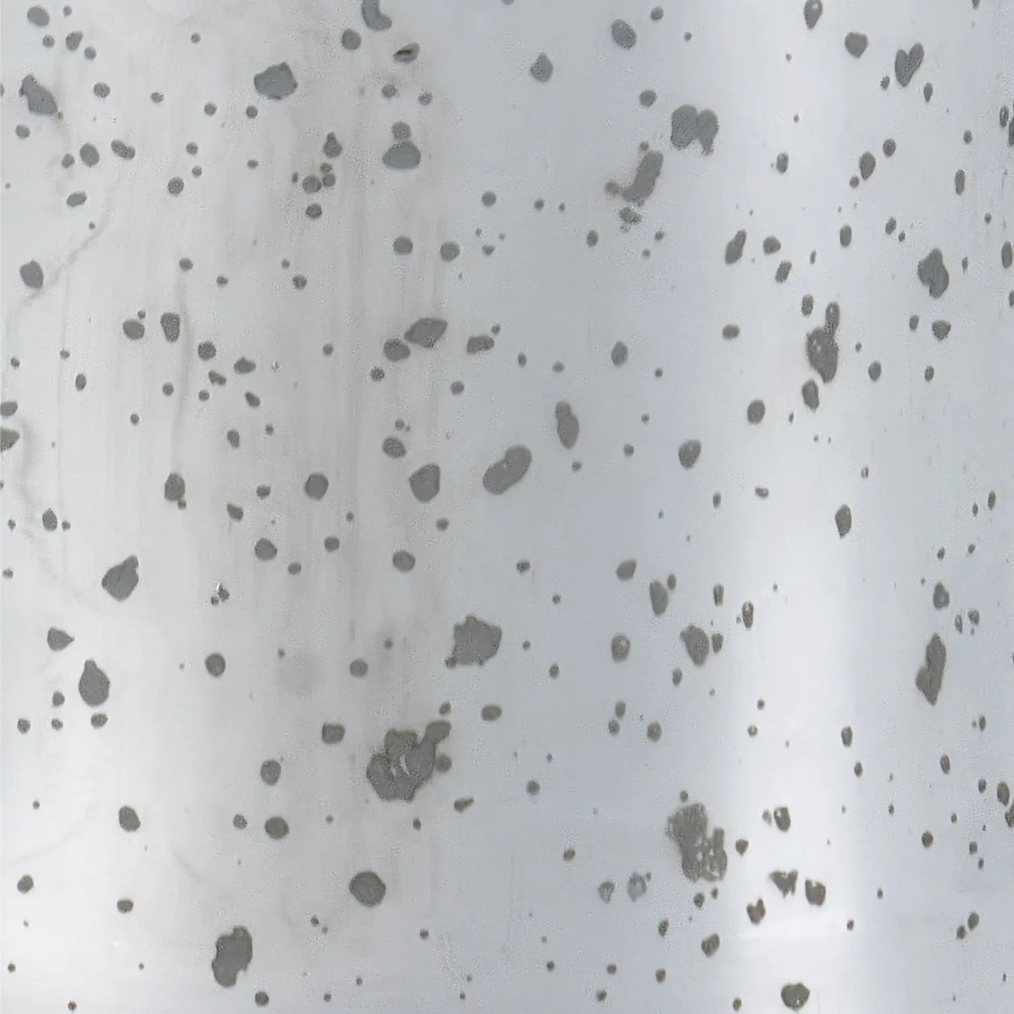 Mirrored mercury glass bottle-shaped table lamp with beige taupe cotton drum shade – contemporary mottled glass decorative lamp 63x40x40cm | Click Style