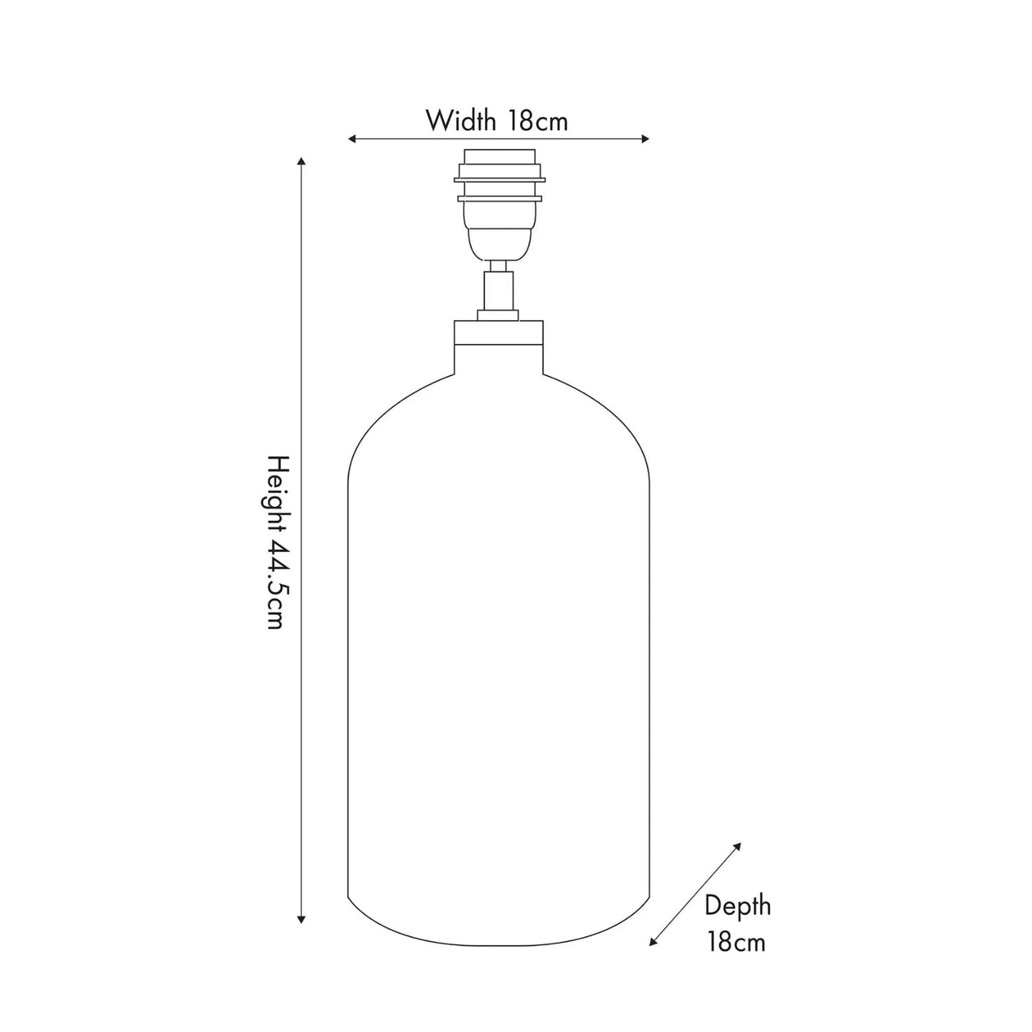 Mirrored Mercury Glass Bottle-Shaped Table Lamp With White Self-Lined Linen Drum Shade Base Dimensions 67x40x40cm | Click Style