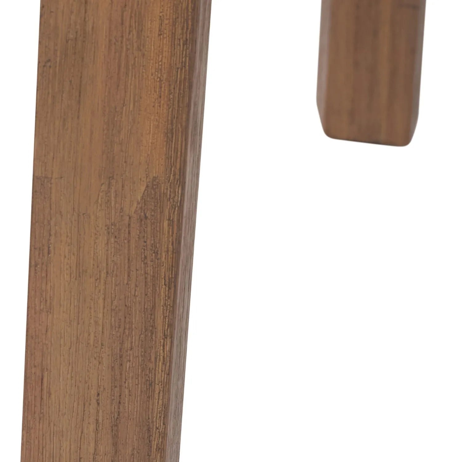 Modern Scandi Black & Natural Acacia Wood Dining Table with Wooden Legs – Rectangular 6-Seater Wooden Dining Table 180x90x76cm | Click Style