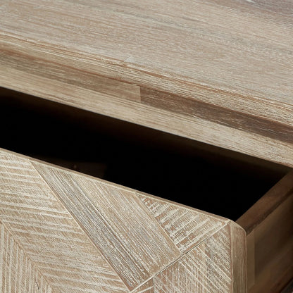 Modern Scandi Sand-Wash Acacia Wood Console Table With Black Metal Legs Drawer Shelf Textured Wooden Hallway Console Table With Wall Strap 80x120x35cm | Click Style