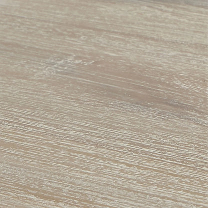 Modern Scandi Sand-Wash Acacia Wood Desk With Black Metal Legs – Textured 2-Drawer Wooden Office Desk With Storage 75x140x60cm | Click Style