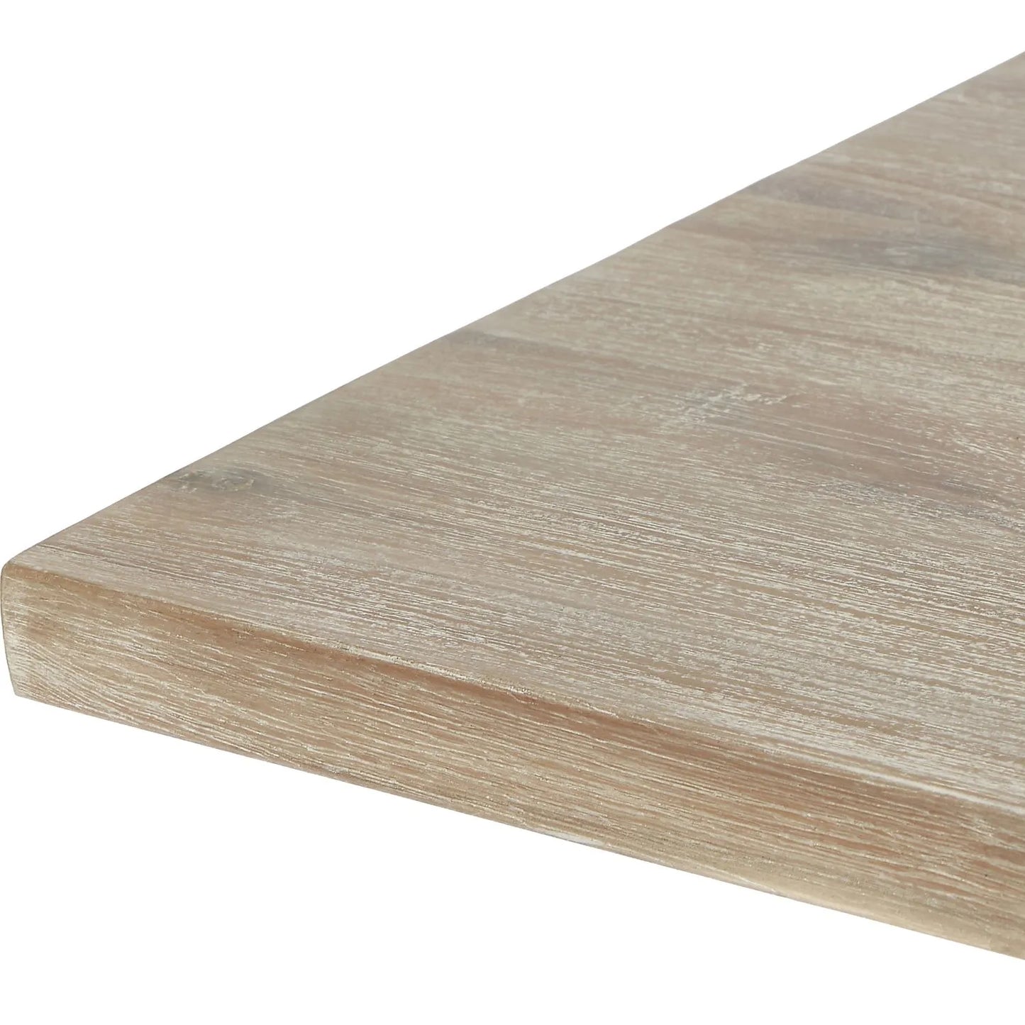 Modern Scandi Sand-Wash Acacia Wood Desk With Black Metal Legs – Textured 2-Drawer Wooden Office Desk With Storage 75x140x60cm | Click Style