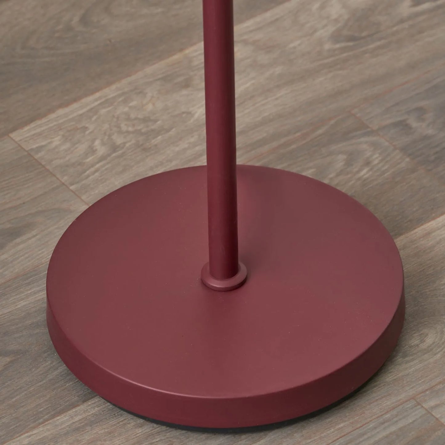 Mulberry Red Metal Floor Lamp with Twin Adjustable Cloche Shades – Modern Standing Task Light 160x39x23cm