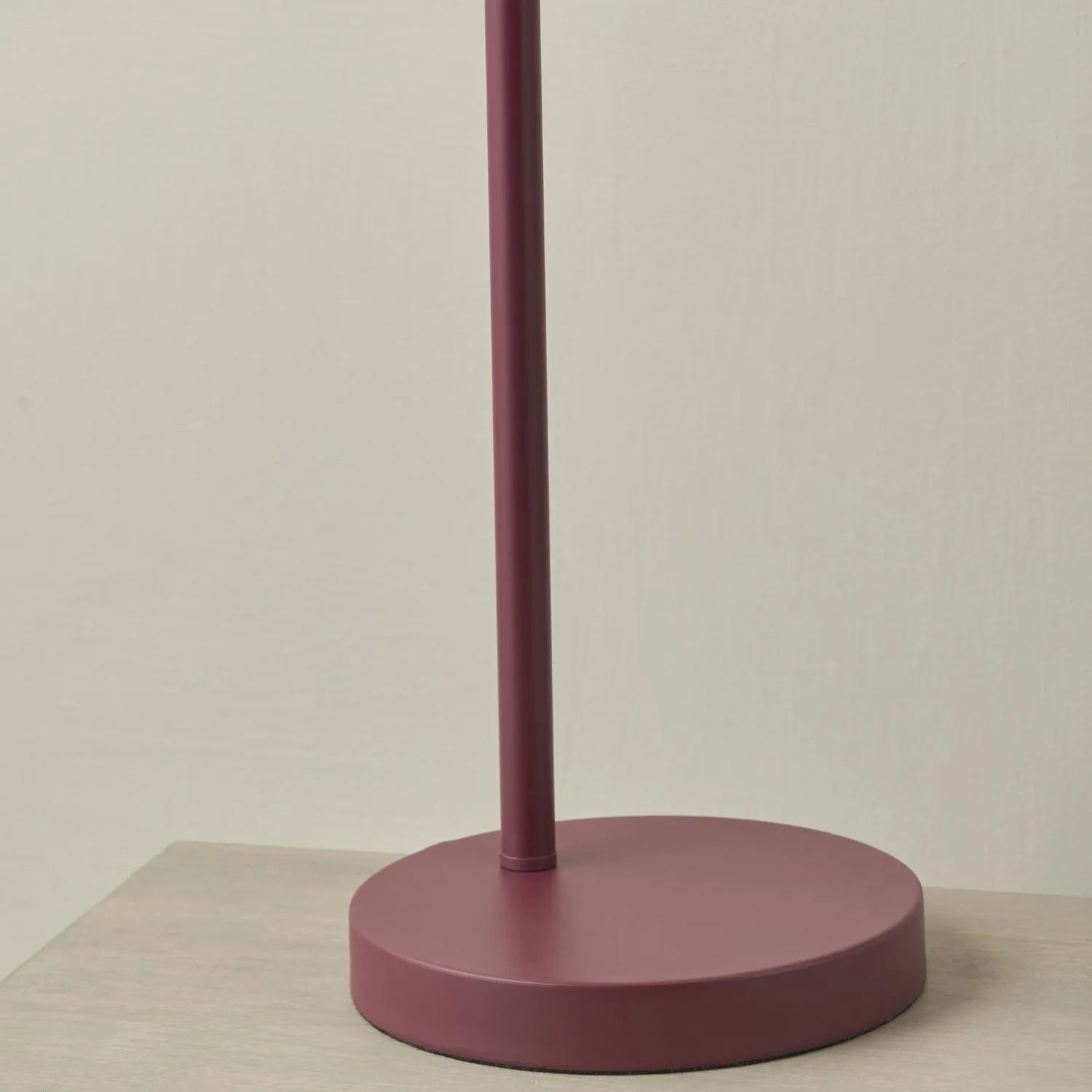 Mulberry red metal table lamp with adjustable cloche shade – modern bedside and desk task light 55x16x23cm | Click Style