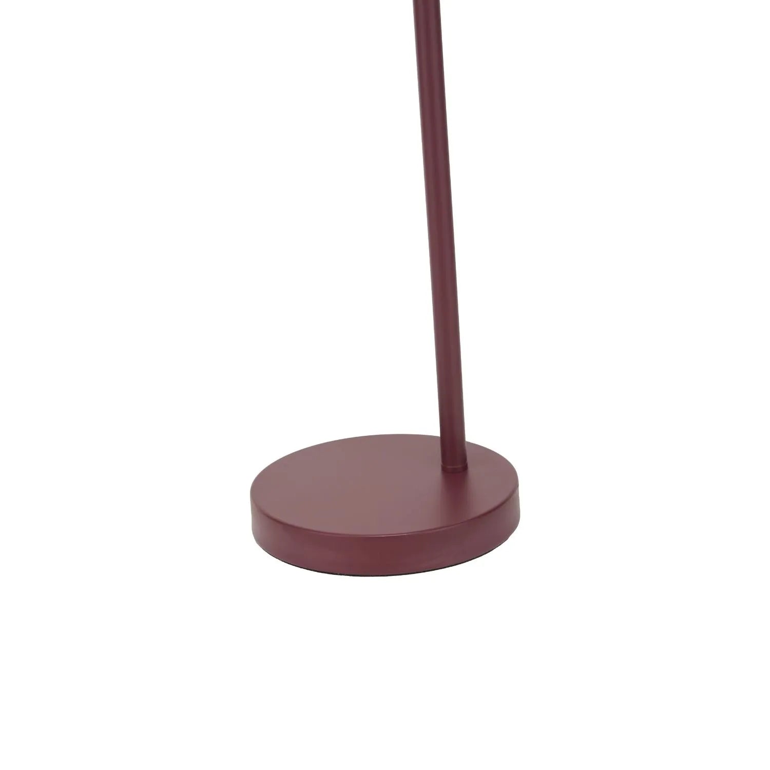 Mulberry red metal table lamp with adjustable cloche shade – modern bedside and desk task light 55x16x23cm | Click Style