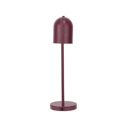 Mulberry red metal table lamp with adjustable cloche shade – modern bedside and desk task light 55x16x23cm | Click Style