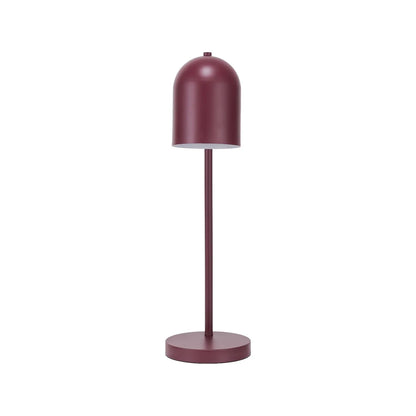 Mulberry red metal table lamp with adjustable cloche shade – modern bedside and desk task light 55x16x23cm | Click Style