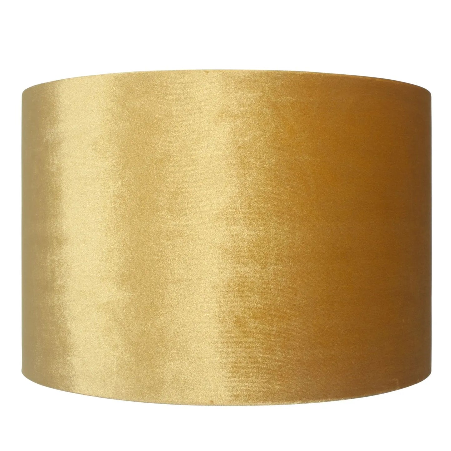 Mustard Yellow Velvet Drum Lampshade 40cm/16in | Click Style
