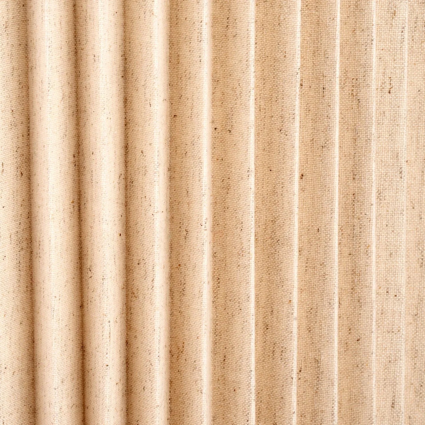 Natural Beige Pleated Linen Drum Lampshade with Tall Cylinder Shape – Textured Neutral Light Shade for Ceiling Table & Floor Lamps 35cm/14in - Click Style