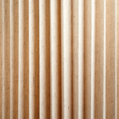 Natural Beige Pleated Linen Drum Lampshade with Tall Cylinder Shape – Textured Neutral Light Shade for Ceiling Table & Floor Lamps 35cm/14in - Click Style