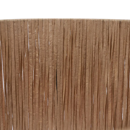 Natural Beige Raffia Drum Lampshade with Wrapped Textured Finish – Neutral Light Shade for Ceiling Table & Floor Lamps 35cm/14in - Click Style