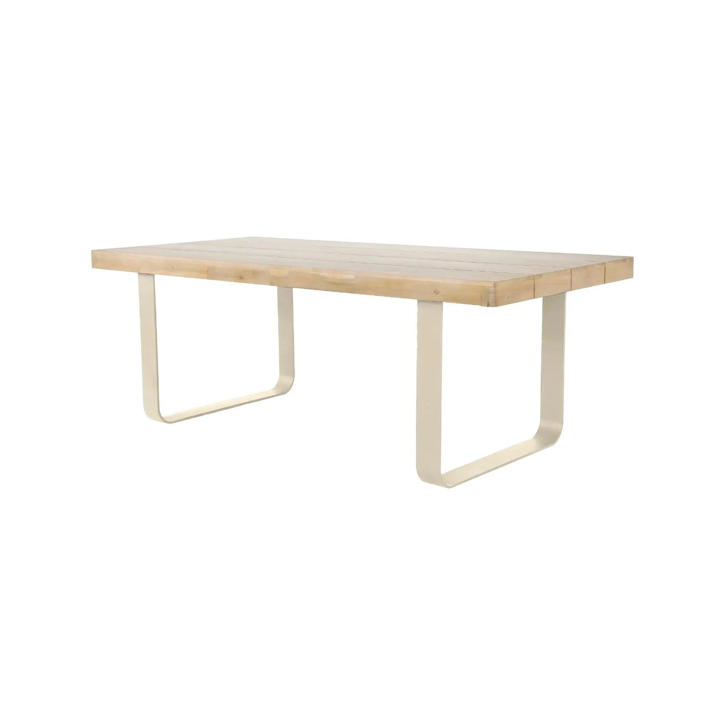 Natural & Light Beige 8 Seater Outdoor Garden Dining Set with Square Tie-On Cushions – Large Rectangular Thick-Top Acacia Wood Table & 8 Curved Back Rope Weave Dining Chairs, Light Beige Powder Coated Aluminium Frame, Light Linen Season-Proof Cushions with Secure Ties, Weather Resistant Luxury Garden Patio Furniture Set for Gardens, Patios, Decking & Terraces | Click Style