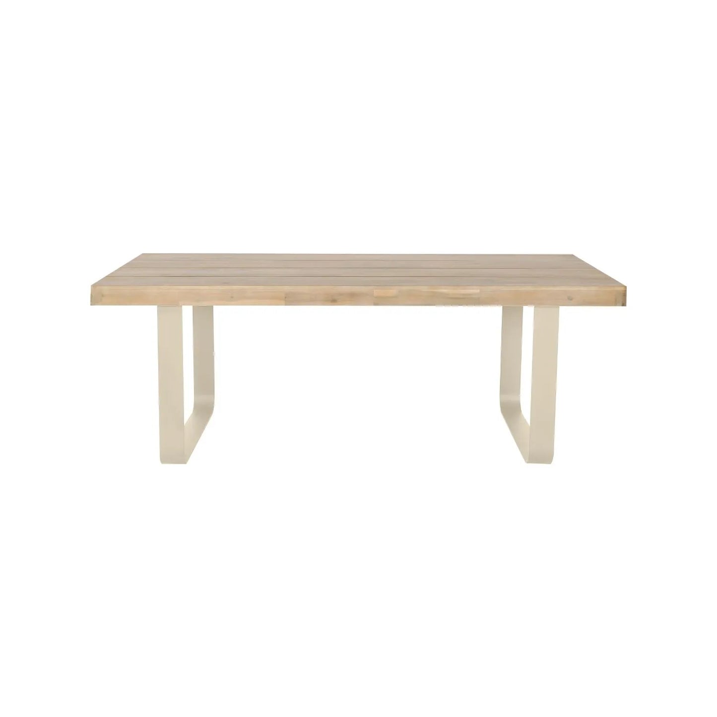 Natural & Light Beige 8 Seater Outdoor Garden Dining Set with Square Tie-On Cushions – Large Rectangular Thick-Top Acacia Wood Table & 8 Curved Back Rope Weave Dining Chairs, Light Beige Powder Coated Aluminium Frame, Light Linen Season-Proof Cushions with Secure Ties, Weather Resistant Luxury Garden Patio Furniture Set for Gardens, Patios, Decking & Terraces | Click Style
