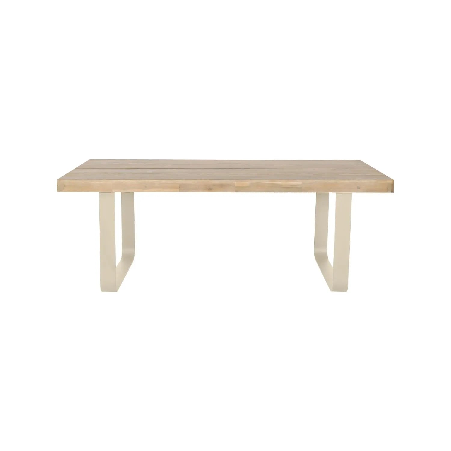 Natural & Light Beige 8 Seater Outdoor Garden Dining Set with Square Tie-On Cushions – Large Rectangular Thick-Top Acacia Wood Table & 8 Curved Back Rope Weave Dining Chairs, Light Beige Powder Coated Aluminium Frame, Light Linen Season-Proof Cushions with Secure Ties, Weather Resistant Luxury Garden Patio Furniture Set for Gardens, Patios, Decking & Terraces | Click Style