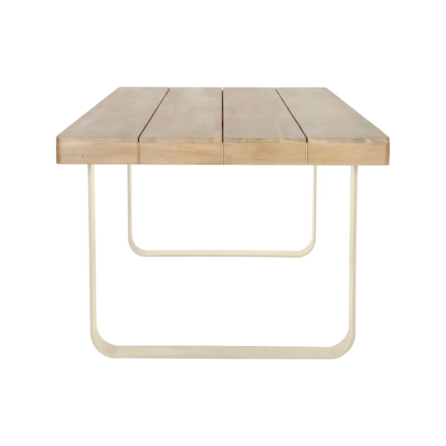 Natural & Light Beige 8 Seater Outdoor Garden Dining Set with Square Tie-On Cushions – Large Rectangular Thick-Top Acacia Wood Table & 8 Curved Back Rope Weave Dining Chairs, Light Beige Powder Coated Aluminium Frame, Light Linen Season-Proof Cushions with Secure Ties, Weather Resistant Luxury Garden Patio Furniture Set for Gardens, Patios, Decking & Terraces | Click Style