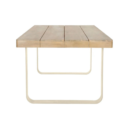 Natural & Light Beige 8 Seater Outdoor Garden Dining Set with Square Tie-On Cushions – Large Rectangular Thick-Top Acacia Wood Table & 8 Curved Back Rope Weave Dining Chairs, Light Beige Powder Coated Aluminium Frame, Light Linen Season-Proof Cushions with Secure Ties, Weather Resistant Luxury Garden Patio Furniture Set for Gardens, Patios, Decking & Terraces | Click Style
