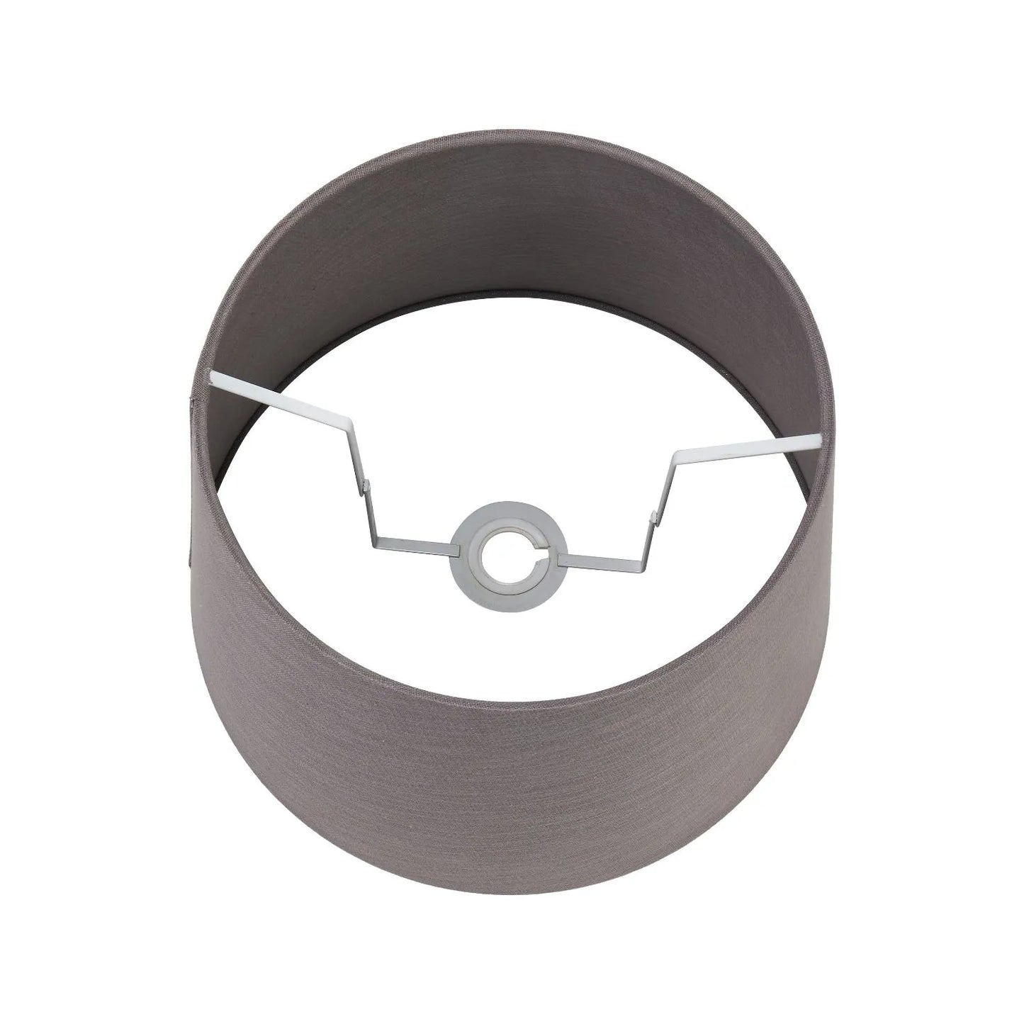 Neutral Matt White Textured Ceramic Table Lamp with 40cm Grey Self-Lined Linen Tapered Shade – Handcrafted Modern Bottle-Shaped Light 69x40x40cm | Click Style