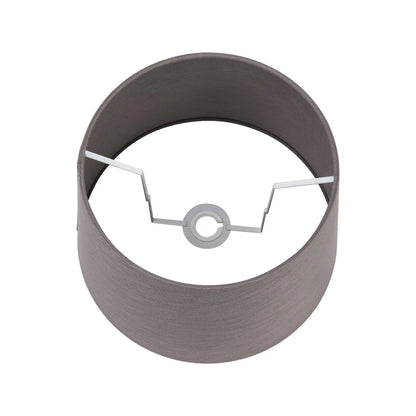 Neutral Matt White Textured Ceramic Table Lamp with 40cm Grey Self-Lined Linen Tapered Shade – Handcrafted Modern Bottle-Shaped Light 69x40x40cm | Click Style