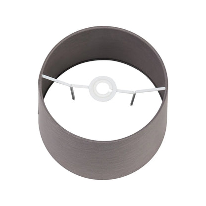 Neutral Matt White Textured Ceramic Table Lamp with 40cm Grey Self-Lined Linen Tapered Shade – Handcrafted Modern Bottle-Shaped Light 69x40x40cm | Click Style