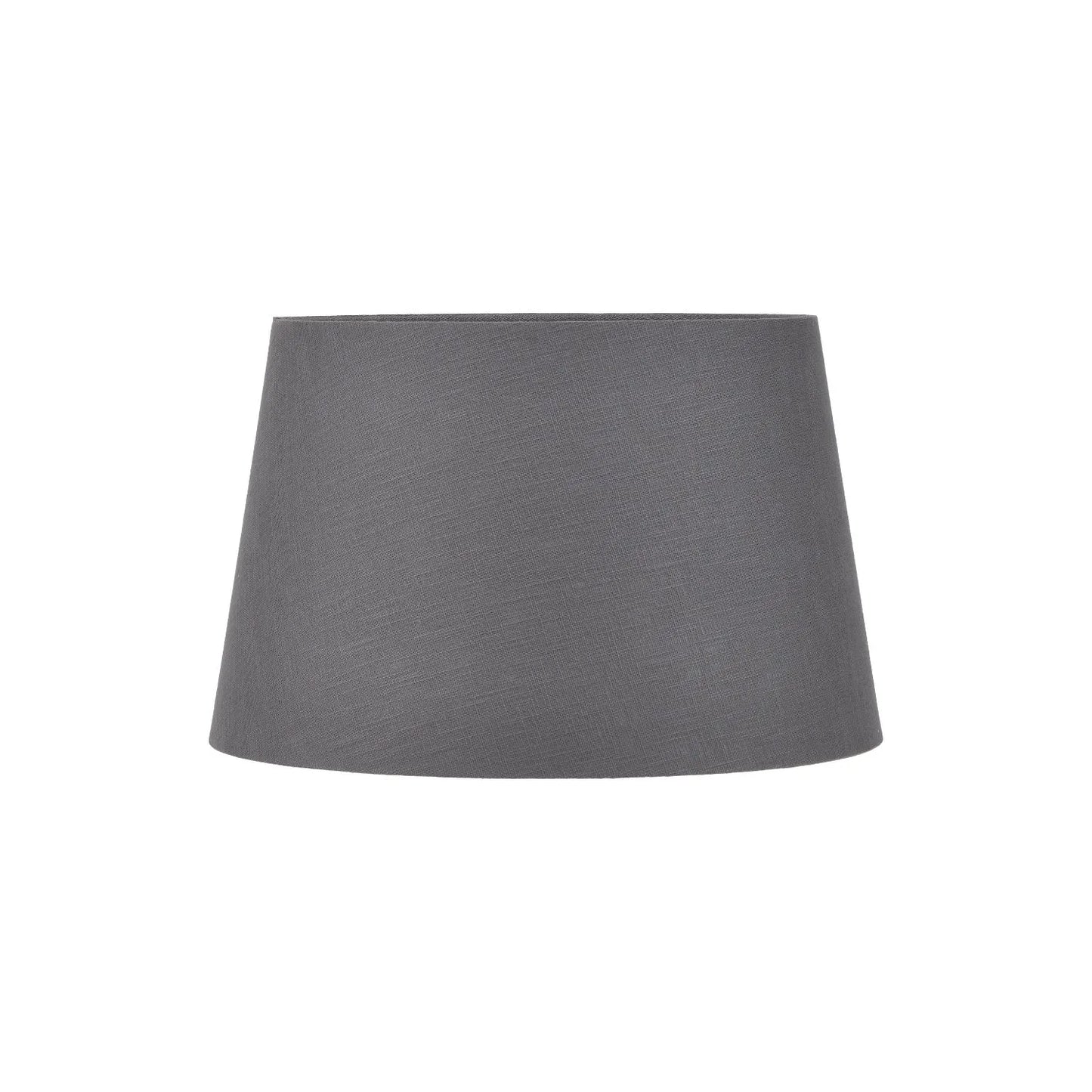 Neutral Matt White Textured Ceramic Table Lamp with 40cm Grey Self-Lined Linen Tapered Shade – Handcrafted Modern Bottle-Shaped Light 69x40x40cm | Click Style