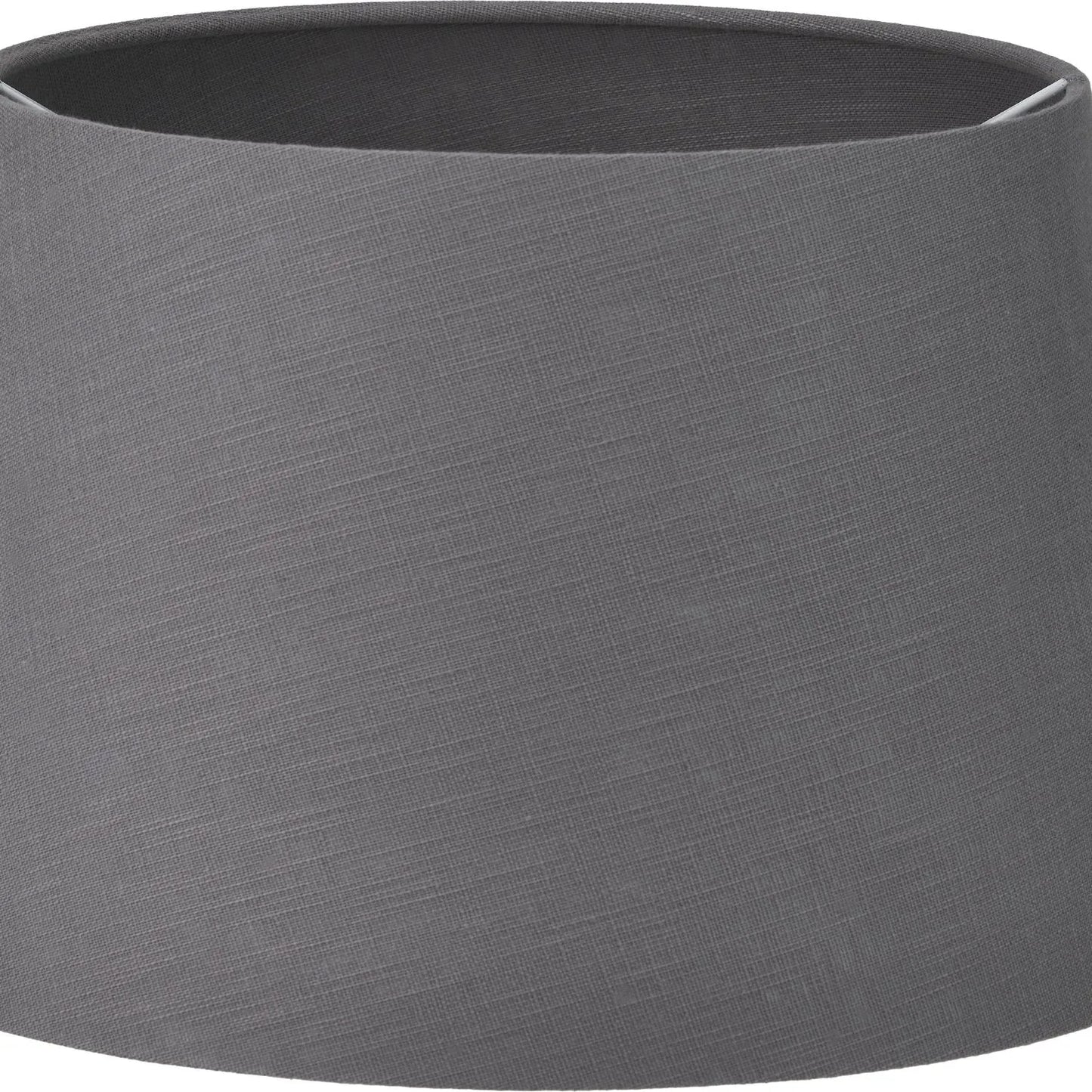 Neutral Matt White Textured Ceramic Table Lamp with 40cm Grey Self-Lined Linen Tapered Shade – Handcrafted Modern Bottle-Shaped Light 69x40x40cm | Click Style