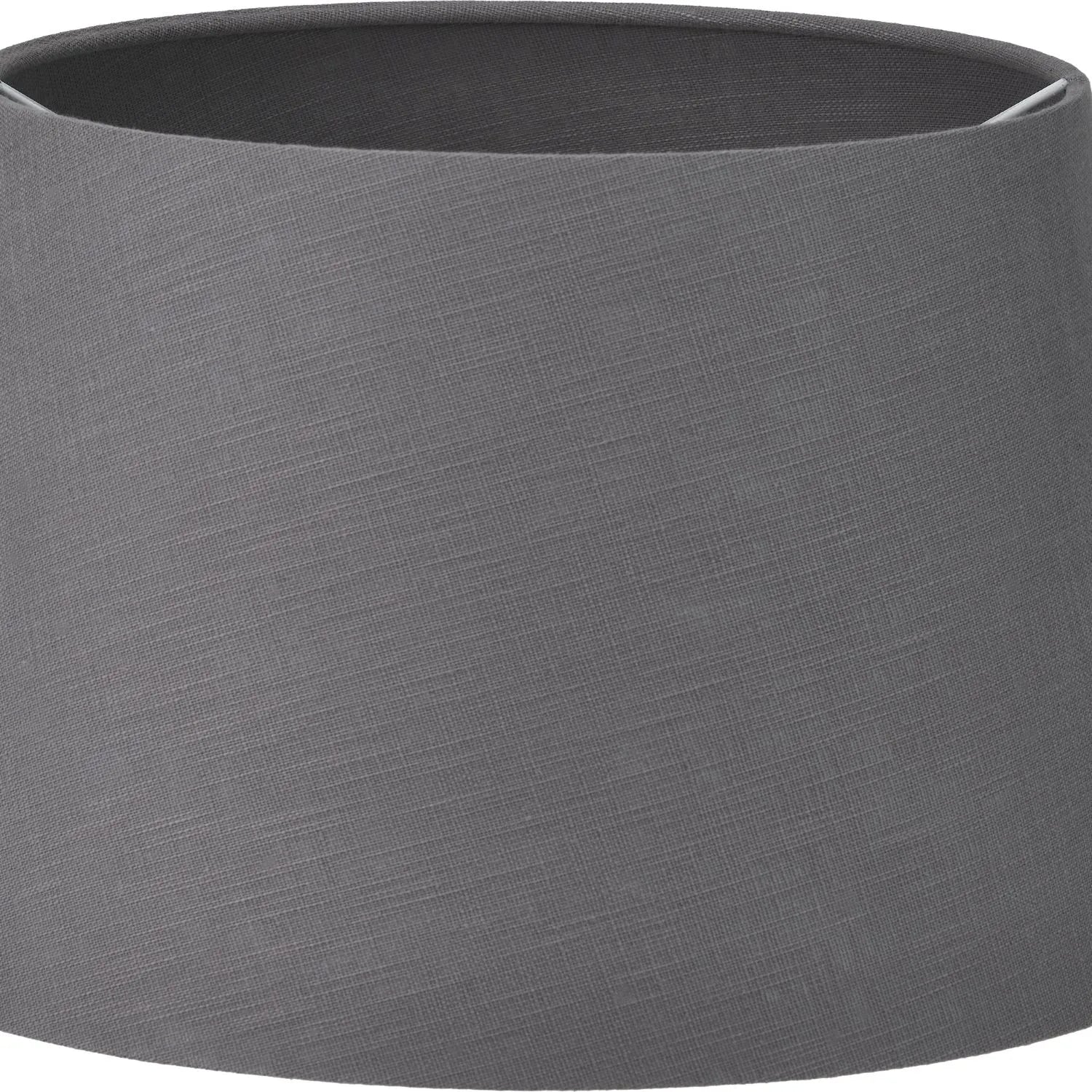 Neutral Matt White Textured Ceramic Table Lamp with 40cm Grey Self-Lined Linen Tapered Shade – Handcrafted Modern Bottle-Shaped Light 69x40x40cm | Click Style