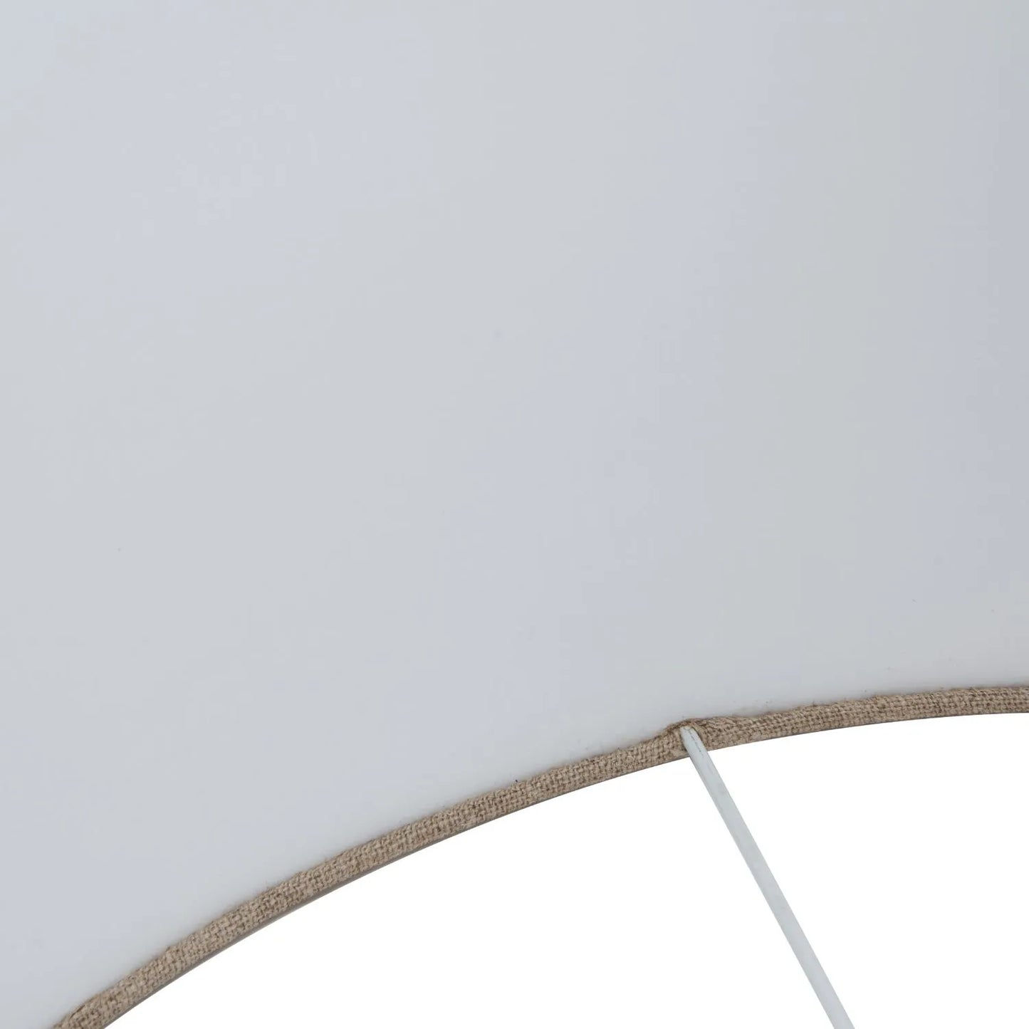 Neutral Matt White Textured Ceramic Table Lamp with 40cm Natural Linen Drum Shade – Handcrafted Modern Bottle-Shaped Light 72x40x40cm | Click Style