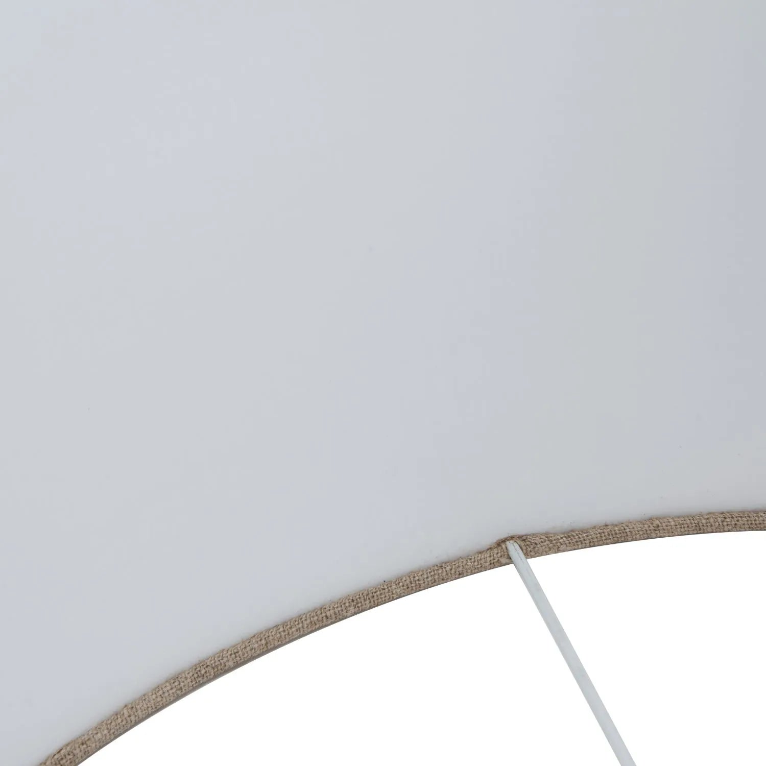 Neutral Matt White Textured Ceramic Table Lamp with 40cm Natural Linen Drum Shade – Handcrafted Modern Bottle-Shaped Light 72x40x40cm | Click Style