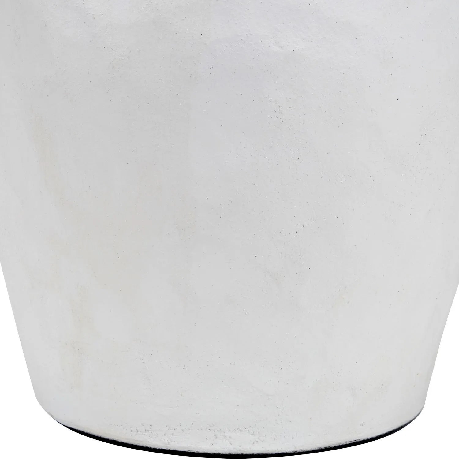 Neutral Matt White Textured Ceramic Table Lamp with 40cm Natural Linen Tapered Shade – Handcrafted Modern Bottle-Shaped Light 69x40x40cm | Click Style