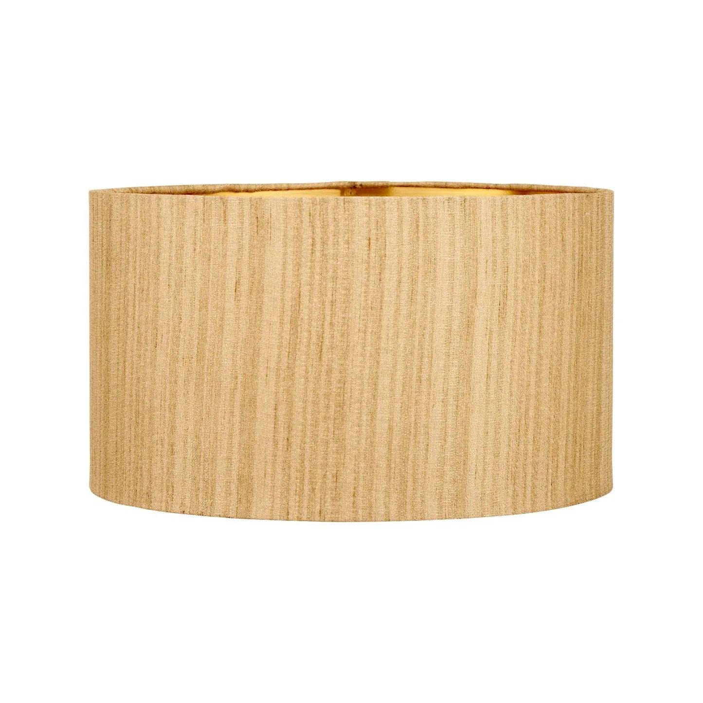 Neutral White Art Deco Scallop Fan Ceramic Table Lamp with Gold Slubbed Silk Gold-Lined Drum Shade – Decorative Sculpted Lighting 48x35x35cm | Click Style