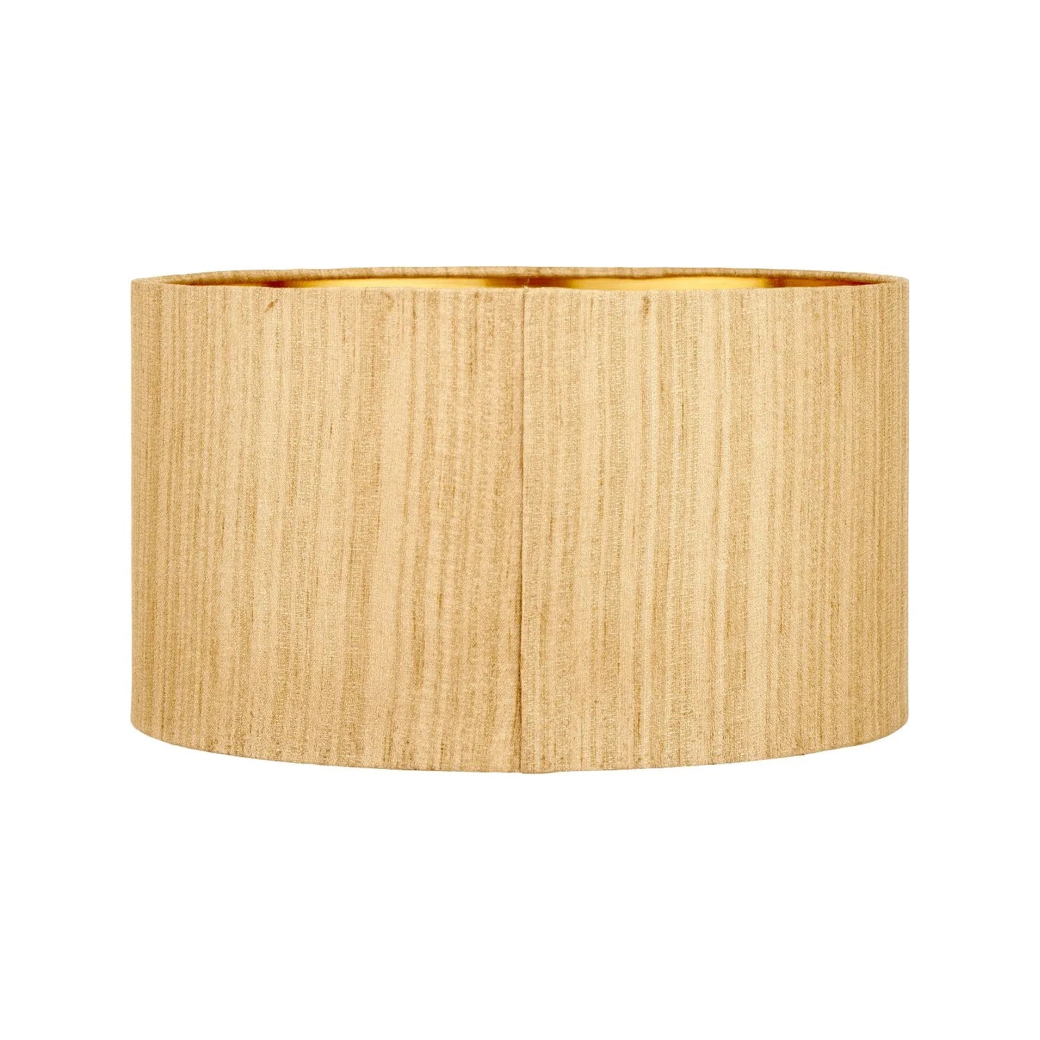 Neutral White Art Deco Scallop Fan Ceramic Table Lamp with Gold Slubbed Silk Gold-Lined Drum Shade – Decorative Sculpted Lighting 48x35x35cm | Click Style