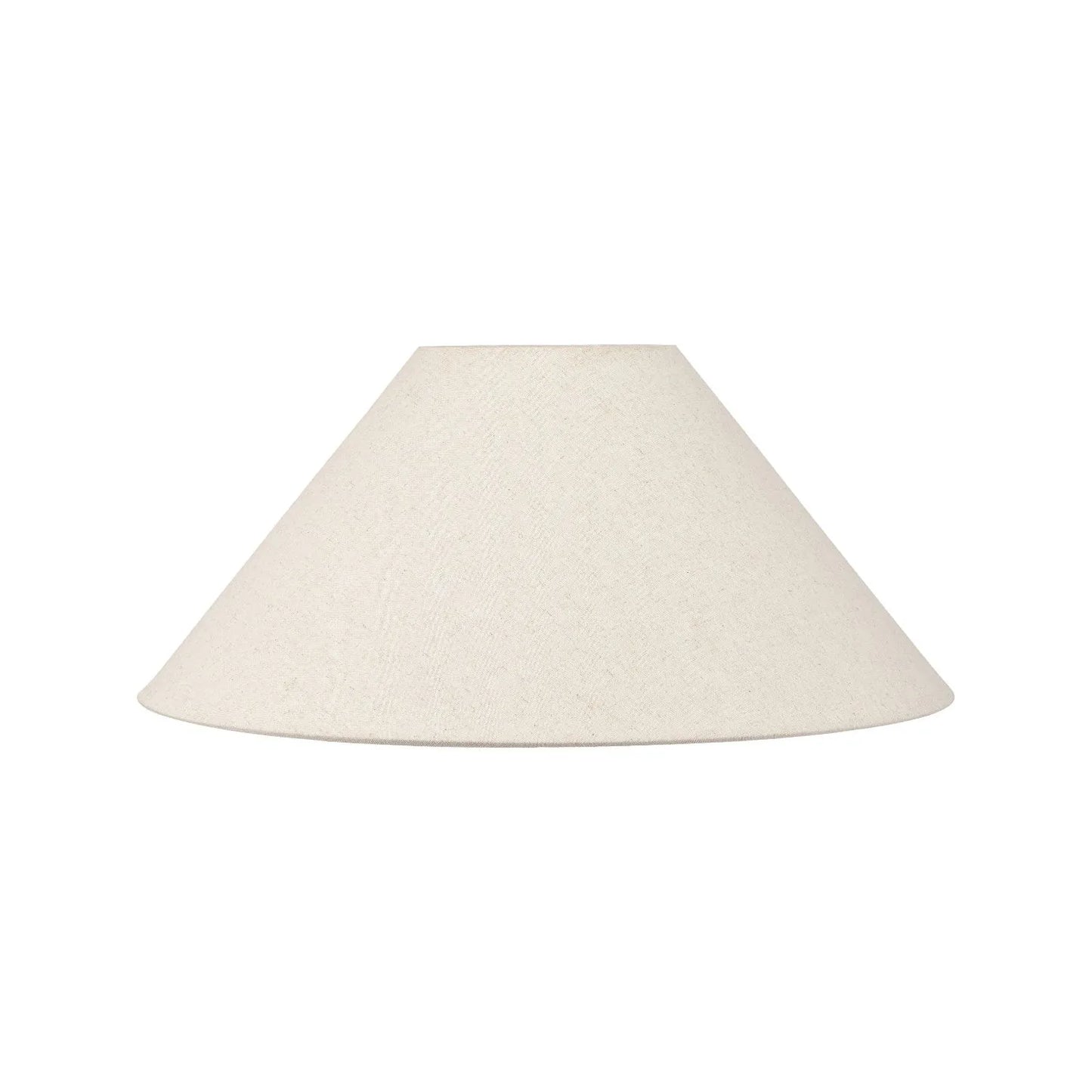Neutral White Art Deco Scallop Fan Ceramic Table Lamp with Natural Beige Hopsack Empire Tapered Shade – Decorative Sculpted Lighting 46x45x45cm | Click Style