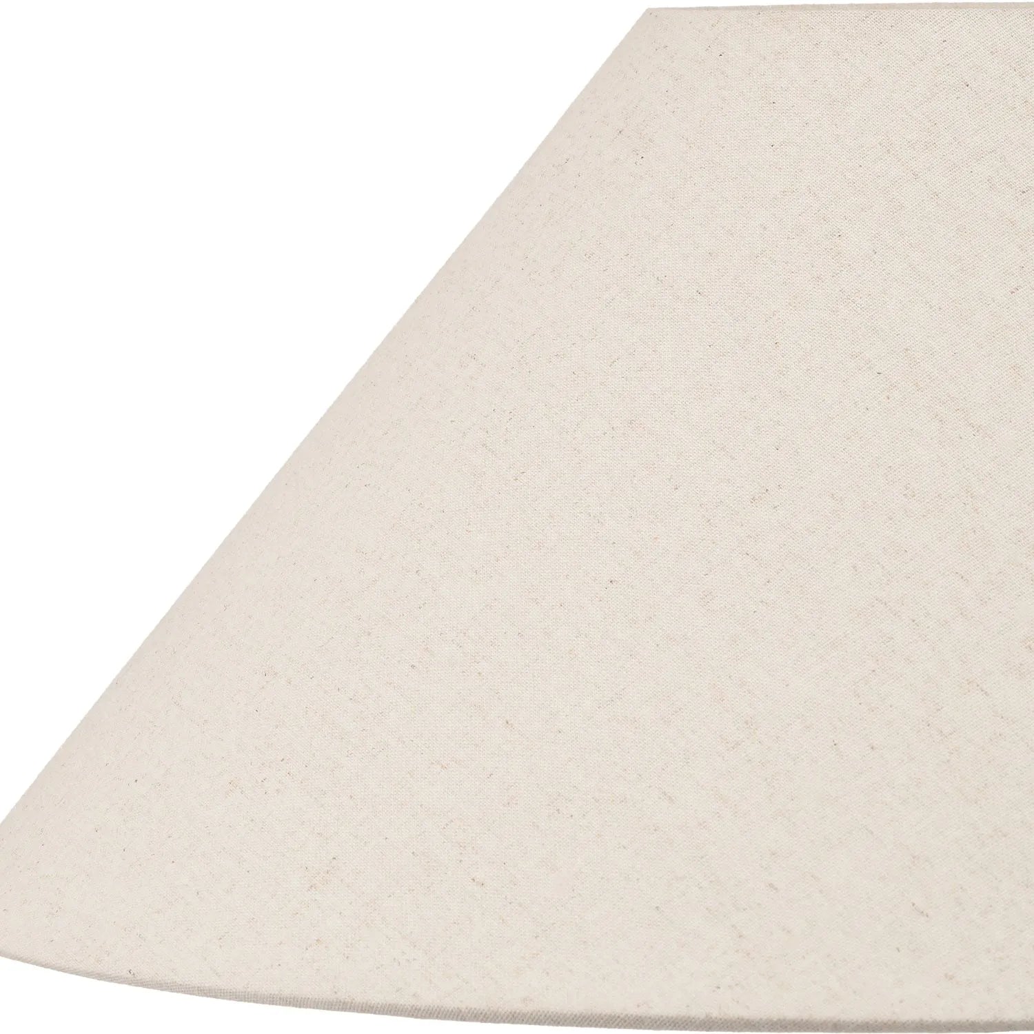 Neutral White Art Deco Scallop Fan Ceramic Table Lamp with Natural Beige Hopsack Empire Tapered Shade – Decorative Sculpted Lighting 46x45x45cm | Click Style