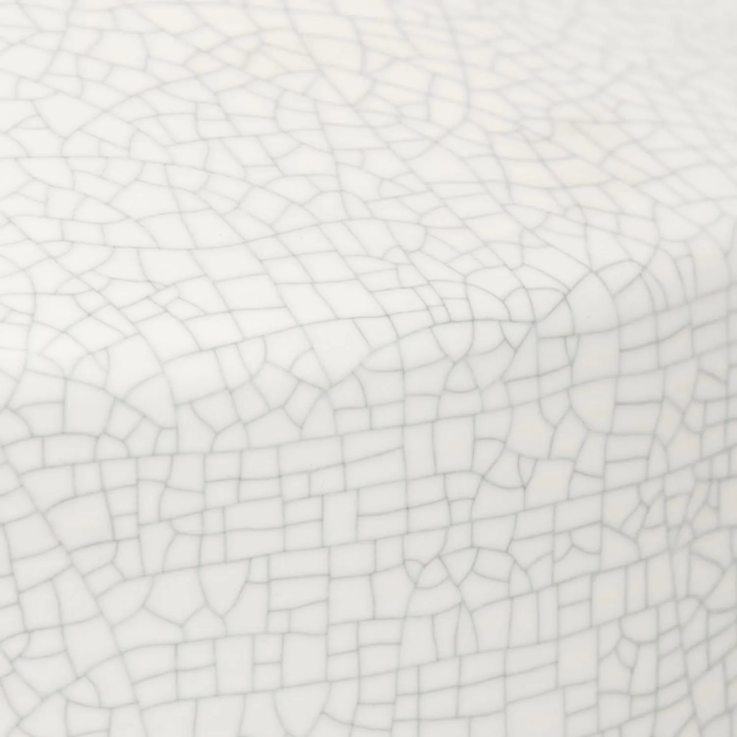 Neutral White Crackle-Effect Ceramic Table Lamp with White Linen Drum Shade – Sculptural Stoneware Table Light 38x28x28cm | Click Style