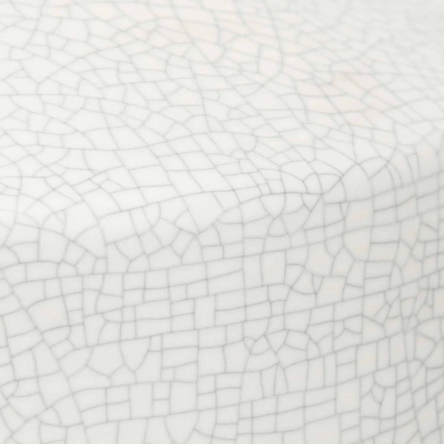 Neutral White Crackle-Effect Ceramic Table Lamp with White Linen Drum Shade – Sculptural Stoneware Table Light 38x28x28cm | Click Style