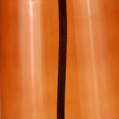 Orange Glass Table Lamp with Dome-Shaped Ribbed Amber Glass Shade & Gold Lampholder – Retro Eclectic Bedside & Side Table Light 37x20x20cm | Click Style