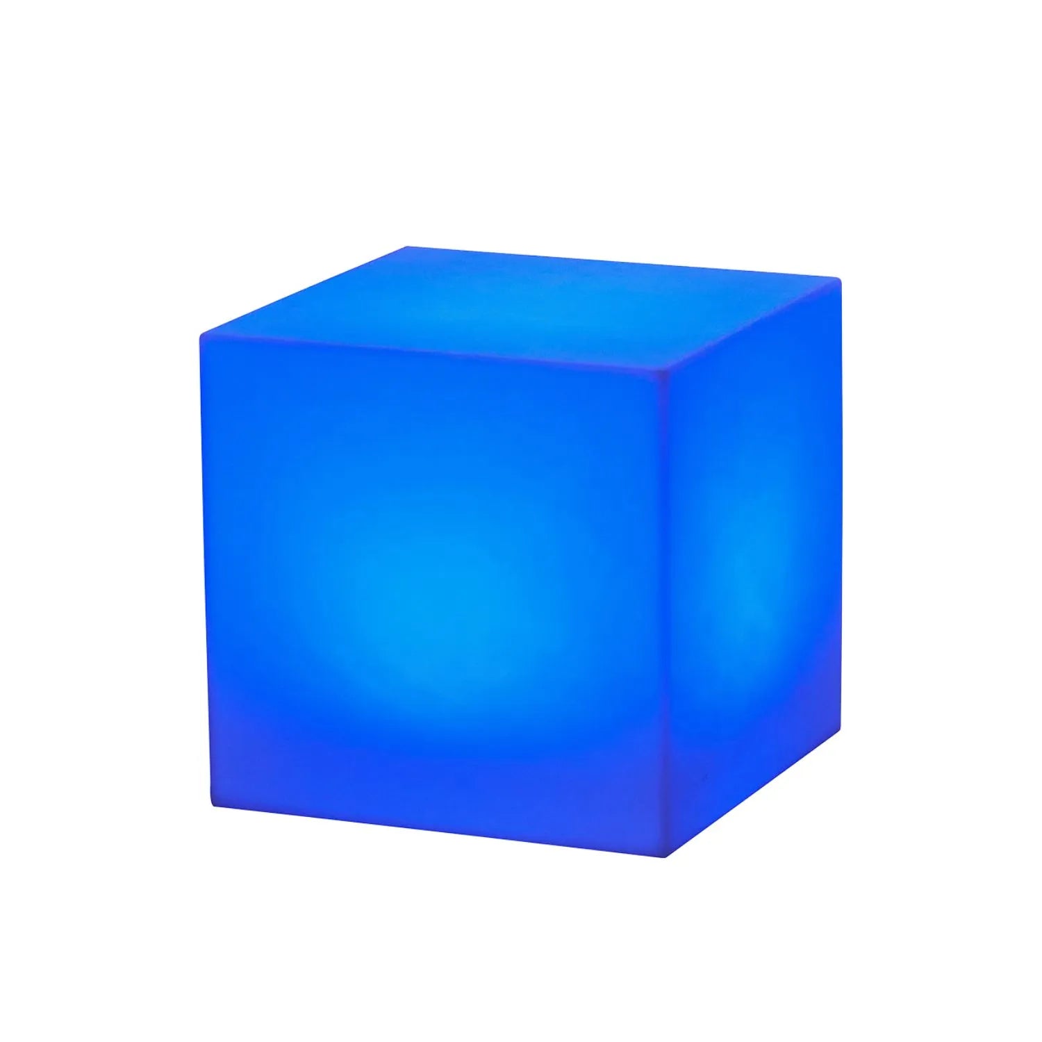 Outdoor LED Cube Light with Rechargeable Battery – Colour-Changing Weatherproof Garden Box Lamp H29xW30xD30cm - Click Style