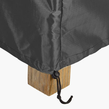 Platinum AeroCover Breathable Fire Pit and Coffee Table Garden Furniture Cover 77x40cm with Secure Drawstring and Stoppers | Click Style