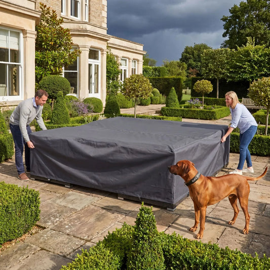 Platinum AeroCover Lounge Set Garden Furniture Cover 300x250x70cm Breathable Water-Resistant Outdoor Furniture Protector with UV Protection for Large Garden Lounge Sets | Click Style