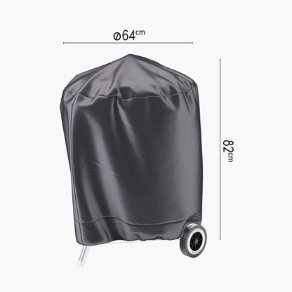 Platinum AeroCover Kettle Barbecue Cover 64x82cm Breathable Outdoor BBQ Cover with UV Protection for Round Charcoal and Kettle Barbecues | Click Style