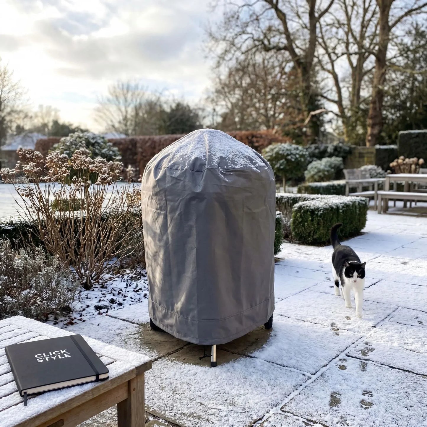 Platinum AeroCover Kettle Barbecue Cover 64x82cm Breathable Outdoor BBQ Cover with UV Protection for Round Charcoal and Kettle Barbecues | Click Style